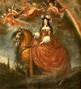 Francisco Rizi Equestrian portrait of Marie Louise d'Orleans oil painting